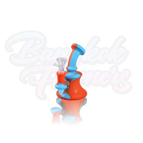 Silicone Glass Mini Bong 5 Inches Bangkok Farmers Grow Equipment