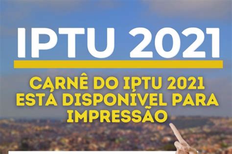 Iptu E Tfl Tem O Vencimento Da Parcela De Mar O Prorrogada Para