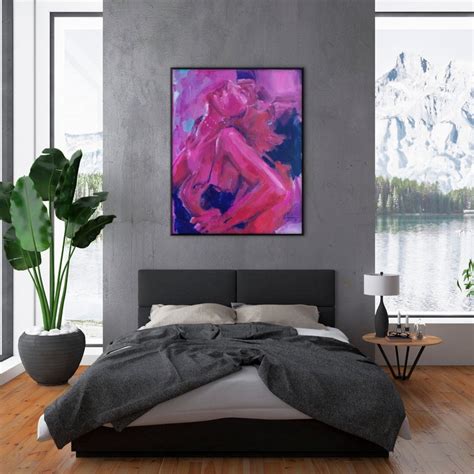 Sensual Modern Oil Painting Original Nude Sex Art Erotic Etsy