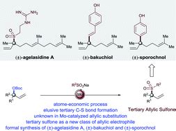 Regioselective Molybdenum Catalyzed Allylic Substitution Of Tertiary