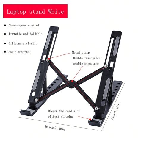 1pc Laptop Stand Adjustable Portable Cooling Notebook Holder Ergonomic