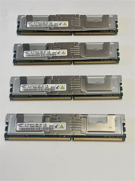 RAM 1GB 2Rx8 PC2 DDR2 Memory 4 Quantity Samsung | eBay