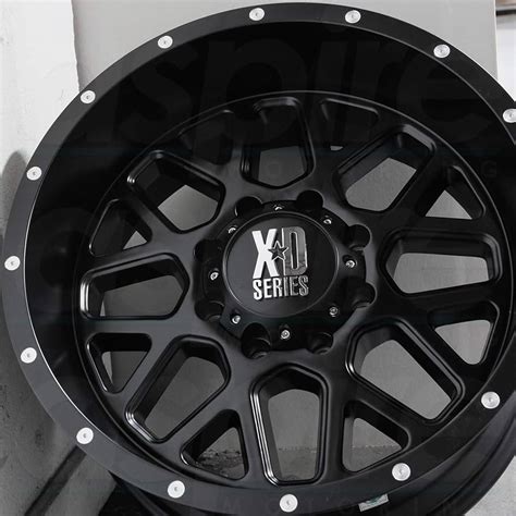 Xd Series By Kmc Wheels Xd820 Grenade Satin Black Milled With Blue Clear Coat Wheel With Alloy