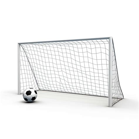 Premium Ai Image Soccer Goal Realistic 4k White Background