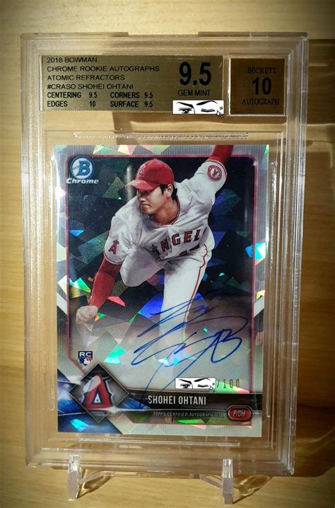 大谷翔平 2018 Bowman Chrome Rookie Autographs Atomic Refractors Mlb 新人rc 限量