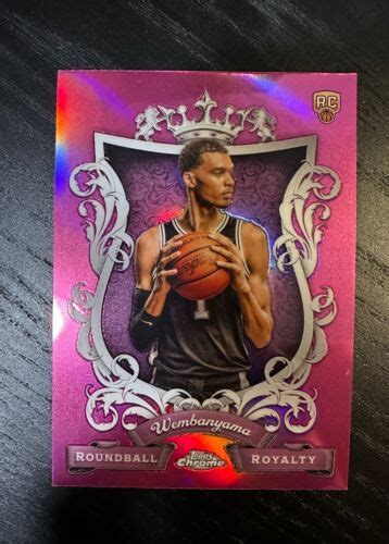 Topps Chrome Victor Wembanyama Roundball Royalty Rc Pink