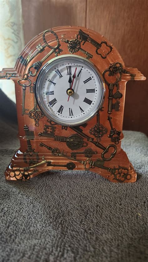 handmade key time table clock etsy