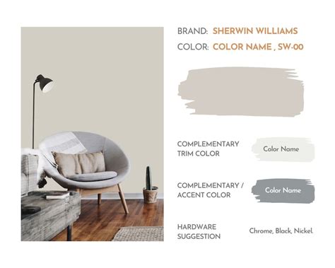 Gossamer Veil Paint Color Palette Sherwin Williams Interior Paint