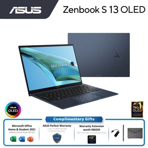 Asus Zenbook S 13 Oled Um5302ta R7 6800u 16gb 1tb 13 3” 2 8k Oled