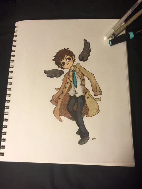 Castiel Fan Art by EvilCrayonsOfDoom on DeviantArt