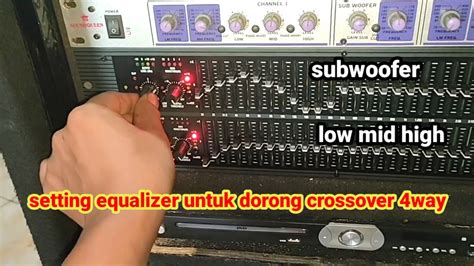 Setting Equalizer Dbx Untuk Mendorong Crossover W Output Youtube