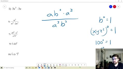 Exponent Properties Review YouTube