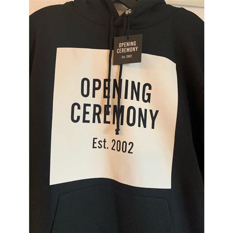 Opening Ceremony Mens Black Hoodie Depop