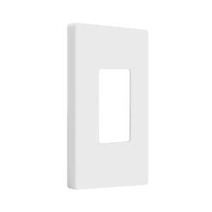 Antimicrobial Screwless Midsize Decorator GFCI Wall Plate ENERLITES