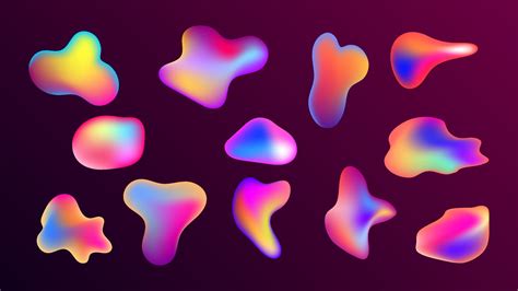 Set Of Abstract Liquid Gradient Shapes Modern Graphic Elements 2012544 Vector Art At Vecteezy