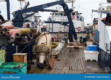 Commercial Fishing Boat Deck Stock Photo - Image of deck, showing: 70950608