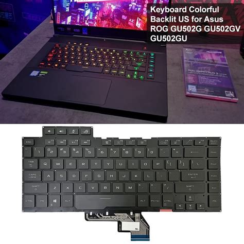 US Version Backlight Laptop Keyboard For Asus ROG GU502G GU502GV