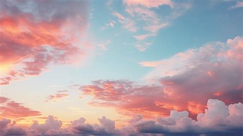 Closeup Texture Of Gray And Red Clouds At Sunset Sky Background ...