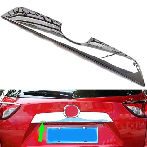 ABS Chrome Car Rear Boot Door Trunk Lid Cover Trim Molding For Mazda