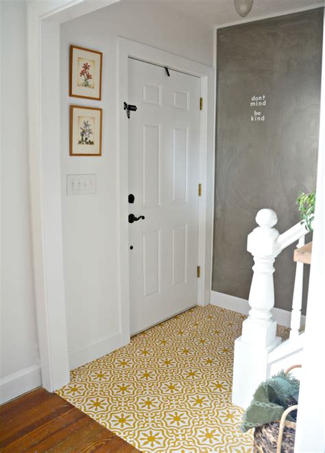 Stenciled And Painted Floor Tiles Home Stories A To Z