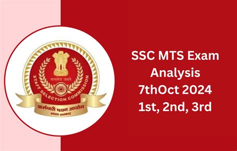 Ssc Mts Analysis For Th October All Sets Shift Difficulty Level