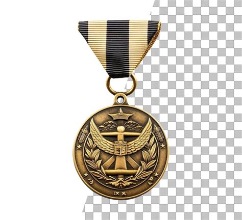 Objeto De Distintivo De M Rito Militar De Medalha De Soldado Isolado