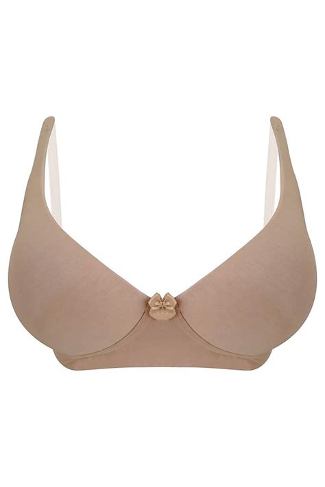 Buy Padded Non Wired Full Cup T Shirt Bra In Nude Colour Cotton Online India Best Prices COD