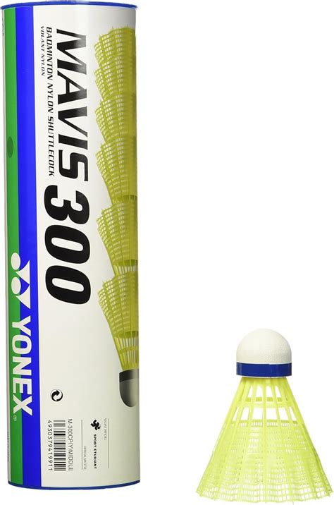 Yonex Mavis 300 Yellow Nylon Shuttlecocks 1 2doz Shuttlecocks Amazon Canada