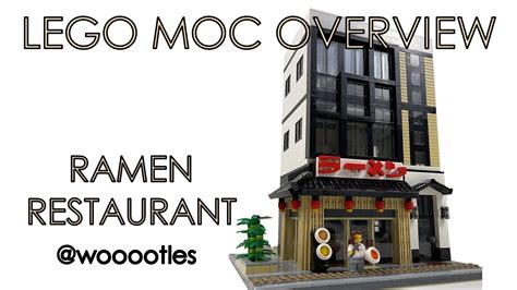 Lego Moc Overview Ramen Restaurant Youtube