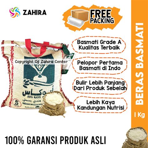 Jual Beras Basmati Abu Kass Premium Kg Khas Timur Tengah Dari India