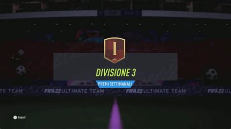 FIFA 22 WALKOUT PREMI DIVISION RIVALS DIVISIONE 3 LIVELLO 1