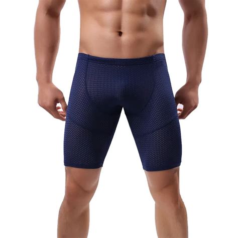 Sexy Full Mesh Men Classic Underwear Plus Size Boxers Buy Mature Classic Underwear Man Full