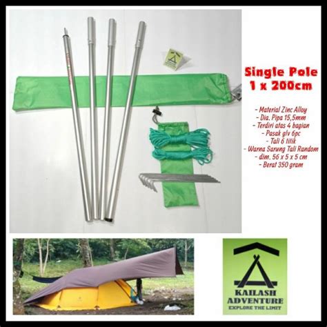 Jual Tiang Flysheet Ultralight Kailash Adventure Single Pole