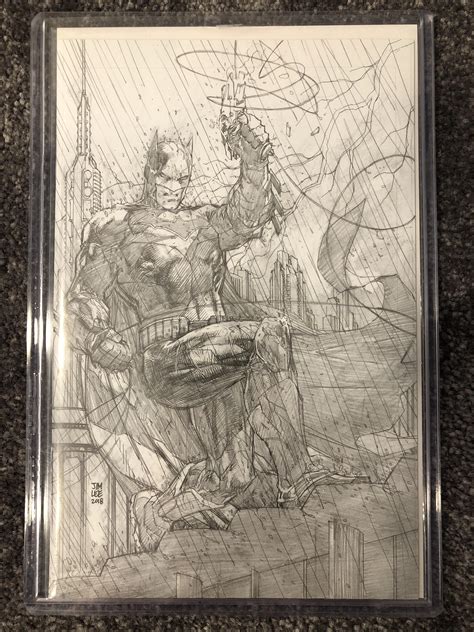 Justice League Jim Lee Pencils Only Variant R Batman