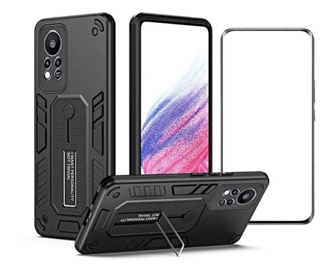 Kit Capa Armor Spark e Película Vidro Para Infinix Hot S Blance Kit Capinha e Película