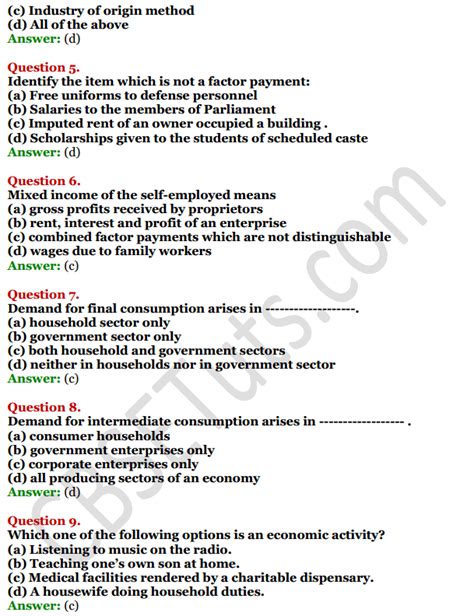 Ncert Solutions For Class 12 Macro Economics Chapter 2 National Income And Related Aggregates