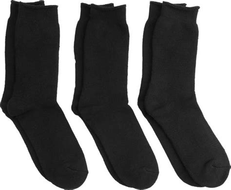 Mens 3 Pack Thermal Socks In Black Postie