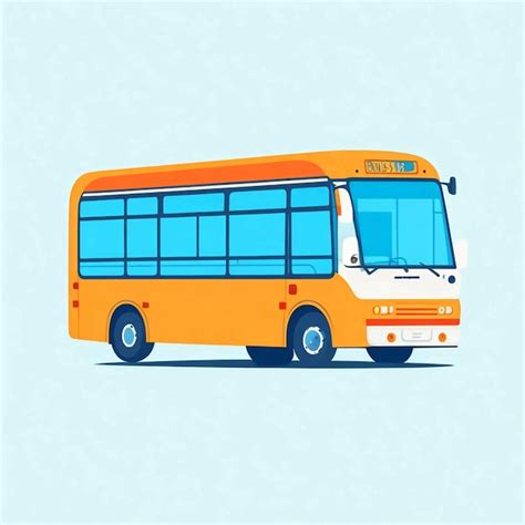 Premium Photo Bus Cartoon Style Vector Illustration