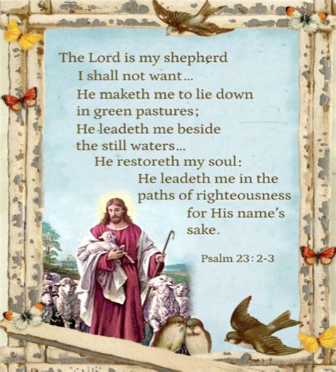 Psalms 23 Lord is My Shepherd Prayer Jesus Faith Religious 36 - Etsy