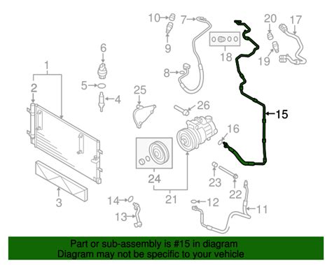 8R0 260 707 D A C Refrigerant Suction Hose 2009 Audi Q5 Audi OEM Parts