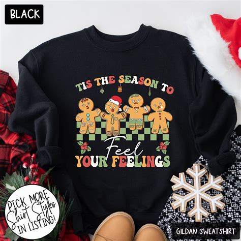 Gildan Feel Your Feeling Christmas Sweatshirt Mental Health Christmas