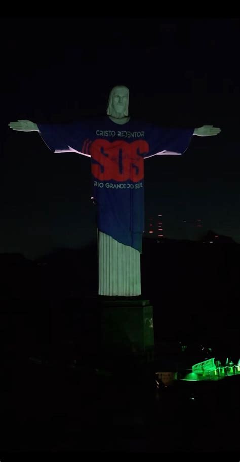 Cristo Redentor Recebe Proje O Em Homenagem Ao Rio Grande Do Sul Rio