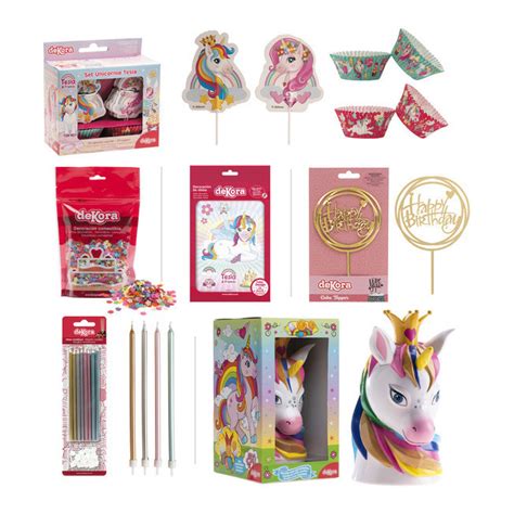 Confezione Per Feste Di Compleanno Con Unicorno Dekora Prodotti