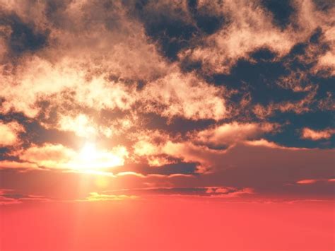 3d Sunset Sky Wallpaper