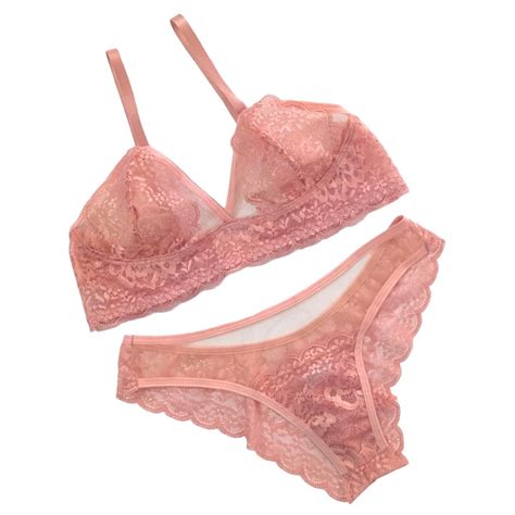Conjunto Lingerie Sensual Tule E Renda Sem Bojo Shopee Brasil