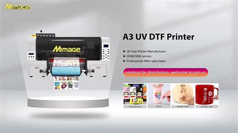 A3 Uv With Varnish Uv Dtf Printer With Free Software For Printing