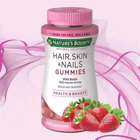 Nature's Bounty Hair, Skin and Nails, 230 Gummies - Walmart.com ...