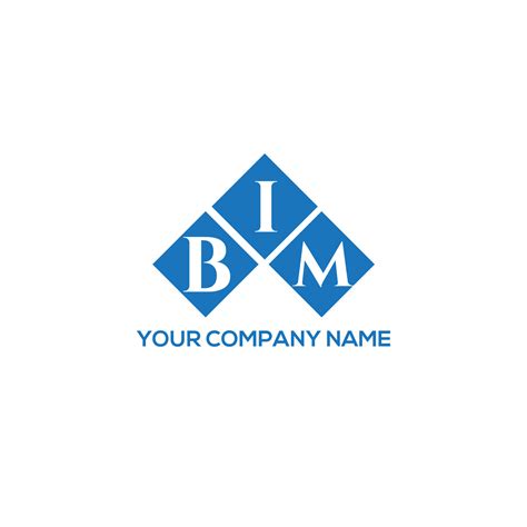 bim letter logo design  white background bim creative initials