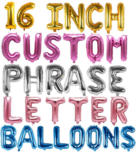 Buy Gold Letter Balloons 16 Inch Custom Balloon Letters Alphabet