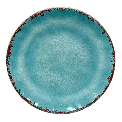 Honeybloom Bright Blue Melamine Dinner Plate, 11" | At Home